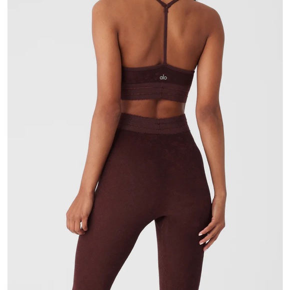 AloYoga Seamless Luxe Terry Cuddle Bra, Size S - Picture 4 of 7